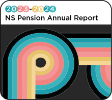 The front cover of the 2023-2024 NS Pension Annual Report