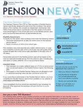 Page one of the Fall 2024 TPP Pension News for Active Members